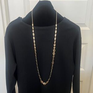 Chico's Long Gold Link Necklace